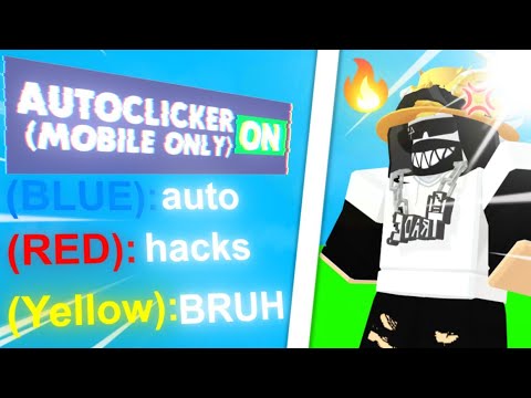 I Secretly Used An OP AUTOCLICKER Against PRO PLAYERS.. (Roblox Bedwars) 