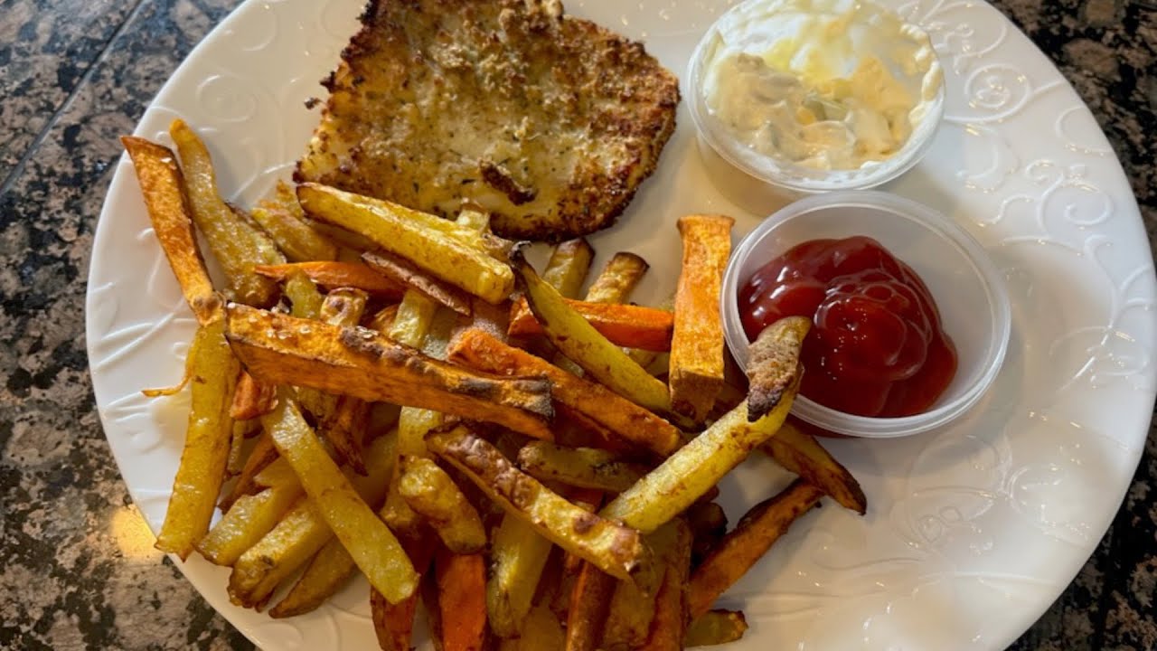 AirFryer FISH AND CHIPS...better than H. Salt Fish and Chips!!! 