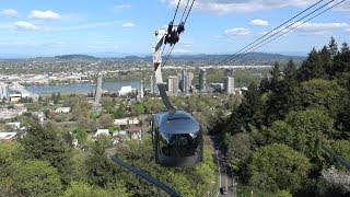 Portland, Oregon - Portland Aerial Tram 4K (UHD)