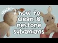 Cleaning Sylvanian Families figures! How to wash dirty figures and restore colour 🧽🛀✨ シルバニアファミリー