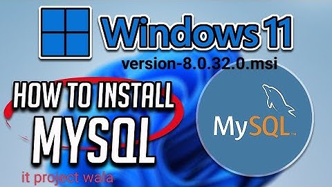 Install MySQL 8.0.32 Server and Workbench latest version on Windows 11 #codewithravikant #mysql