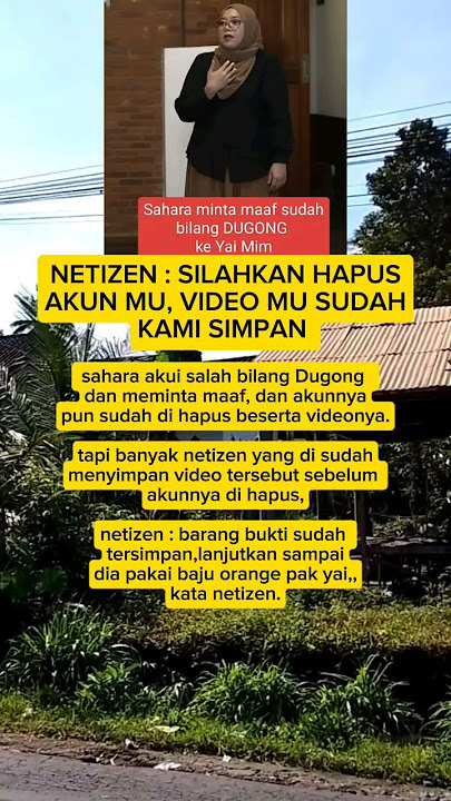 sahara hapus akun,video di simpan netizen #sahara #yaimim #yaimimviral #trending #viral #fypviral