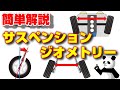 アライメント　足回りの基礎知識　サスペンションジオメトリー