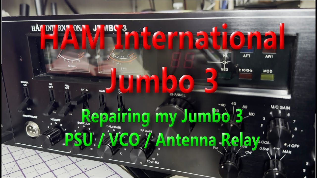 EP 222 - HAM International Jumbo 3 - Снова ремонт - Блок питания / VCO / Реле антенны.