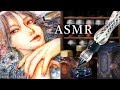 【ASMR】ガラスペンでイラストを描く音🎧寒色インク/女の子とお花❁SOUND and DRAWING by a beautiful glass dip pen and inks