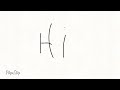 Hi (my first FlipaClip animation I uploaded)