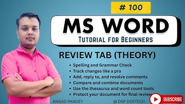 Master the Review Tab in MS Word | Track Changes, Comments & More! #mswordforbeginners #msword