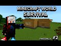 MINECRAFT WORLD SURVIVAL #2 - CONSTRUI MINHA NOVA CASA!!!