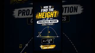 Height of the projectile motion | Class 11 Physics #shorts