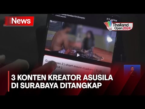 3 Konten Kreator Asusila di Surabaya Ditangkap - iNews Siang 10/05