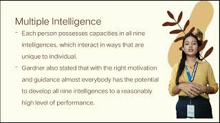 UNIT 3 LESSON 7: CENTER-BASED LEARNING AND MULTIPLE INTELLIGENCES