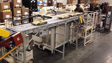 Used Semi-automatic Bag Palletizer Video 4