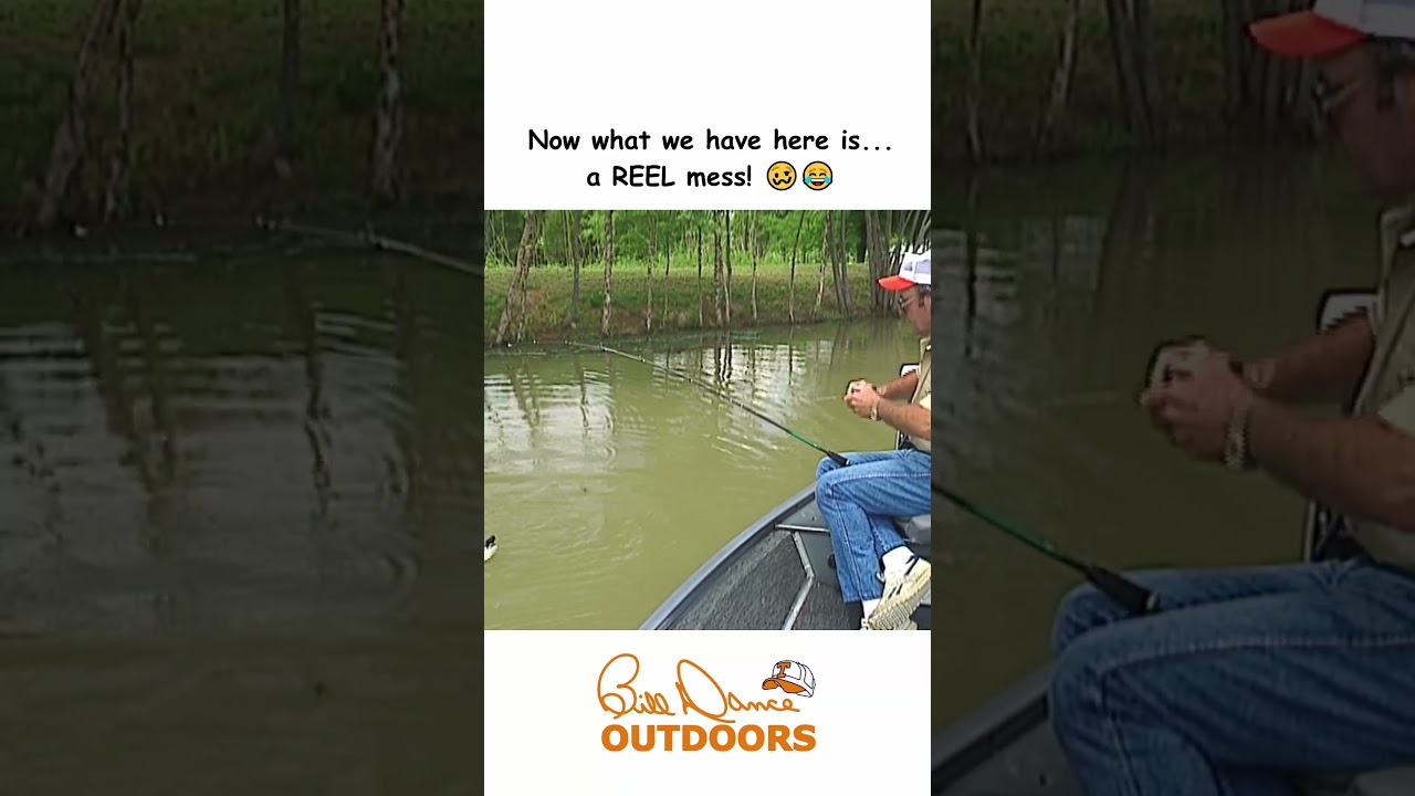 Now what we have here is… a REEL mess! 🥴😂 #fishing #billdance #blooper 