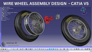 CLASSIC WIRE WHEEL ASSEMBLY | Catia v5| 1928 Alfa Romeo Spider 6C SS - LESSON 33