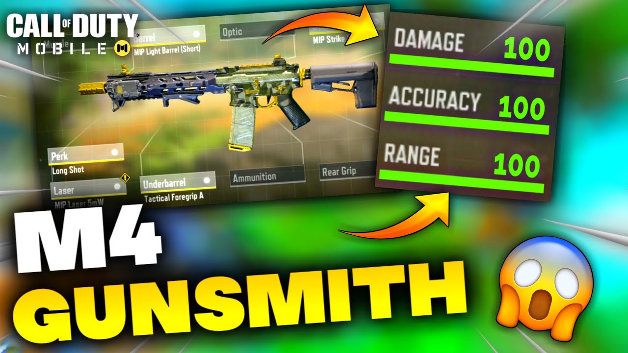 M4 Gunsmith M4 BEST GUNSMITH IN CALL OF DUTY MOBILE | M4 GUNSMITH COD: MOBILE ...