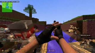Counter-Strike: Source - Zombie Escape - ze_minecraft_adventure_v1_2c - Stage 1 - UNLOZE Server