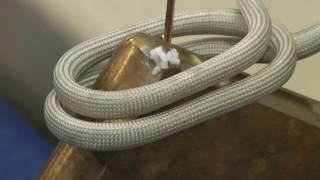 Induction Brazing a small copper tube to a copper housing