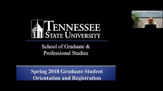 TSU Spring 2018 Graduate Student Orientation & Registration