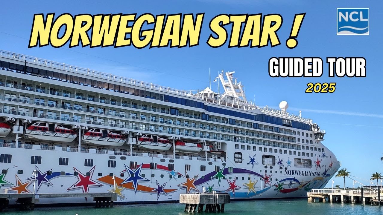 NORWEGIAN CRUISE LINE - STAR 2025!  Guided Tour of the NCL STAR