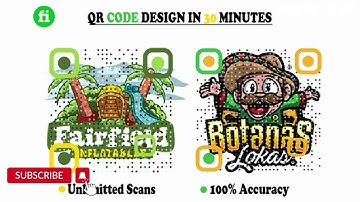 I will design custom professional qr code with logo in 2 hrs