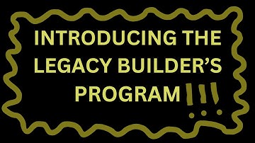 Introducing the Legacy Builder
