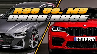 Audi RS6 vs BMW M5 vs AMG E63 vs Porsche Panamera - DRAG RACE SUPERCUT