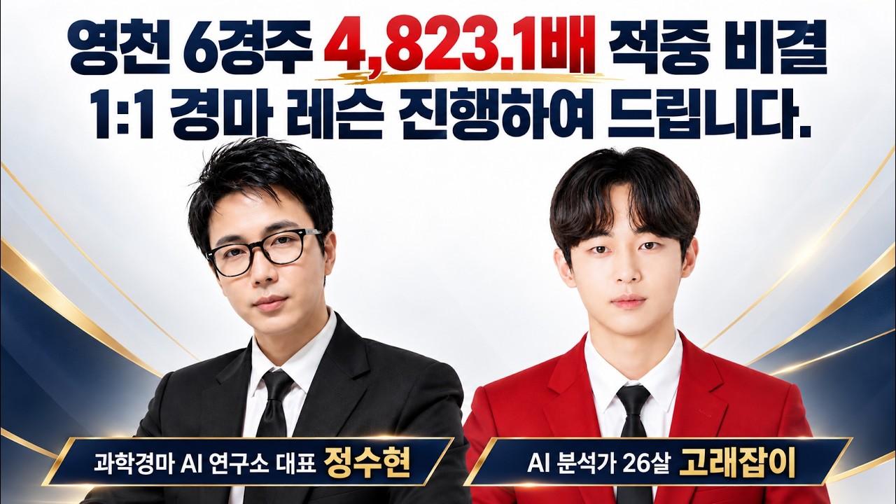 영천 6경주 고배당 결과 분석｜1:1 경마 레슨 안내