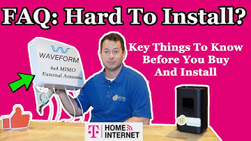 ✅ How Difficult Is The Install? 4x4 MIMO External Antenna On T-Mobile 5G Home Internet? - FAQ #3
