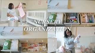 NEST WITH ME | Nursery organization & Newborn Prep | 35 weeks Pregnant