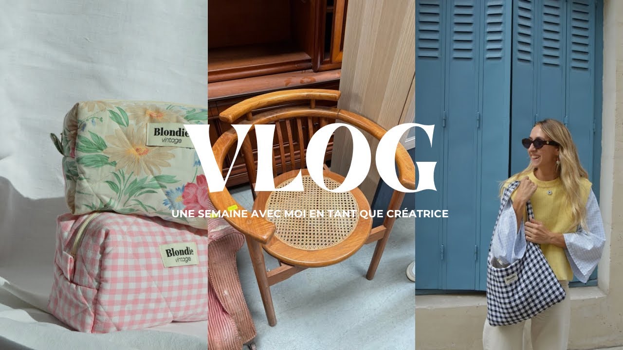 Une semaine avec moi entre couture, shooting photo et création de contenu 🌸🌻