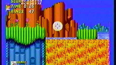Sonic the Hedgehog Debug Mode, Level Select Sega Genesis VHS Footage