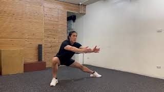 Bodyweight Low Switch Cossack Squat