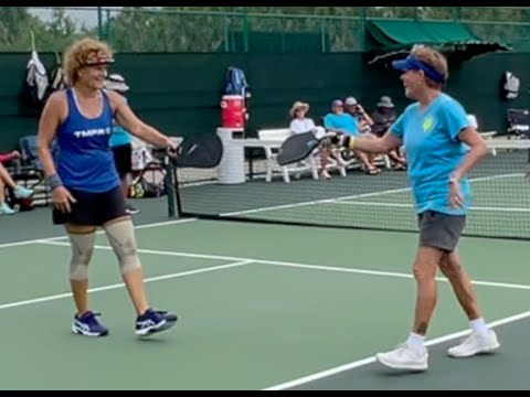 Two points from the Women's 4.5/5.0 Doubles Pickleball Tournament. The Villages, Florida 6/20/23