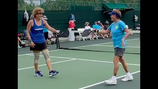 Two points from the Women's 4.5/5.0 Doubles Pickleball Tournament. The Villages, Florida 6/20/23