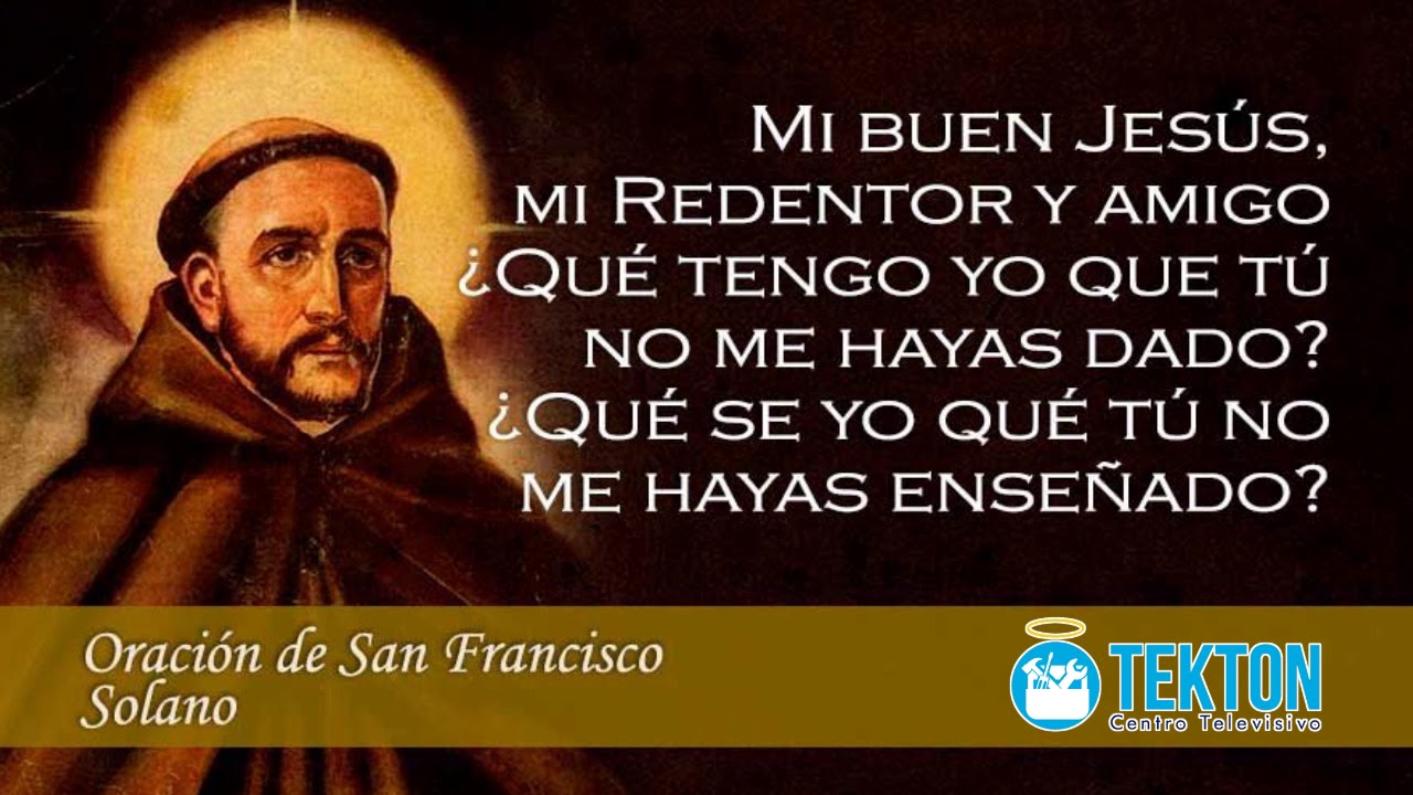 Oración de San Francisco Solano