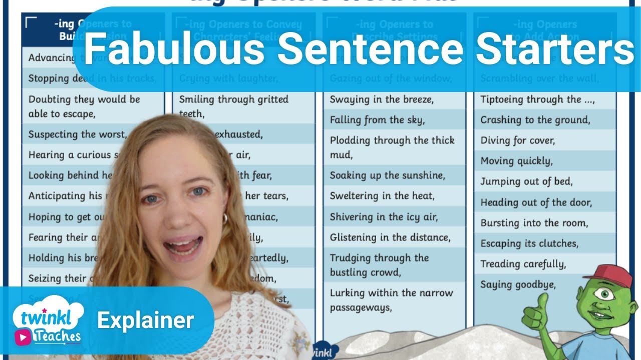 Ways To Open Sentences YouTube