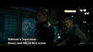 Batman v Superman - Bruce and Alfred first scene