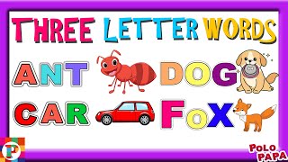 Celebrity Learn Three letter words for Kindergarten | Three Letter spelling | 3 letter words reading practice Wealth