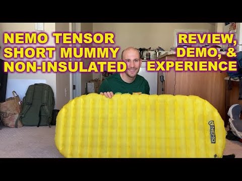 NEMO TENSOR SHORT MUMMY Sleeping Pad Review (and how to actually sleeping  on a short sleeping pad)