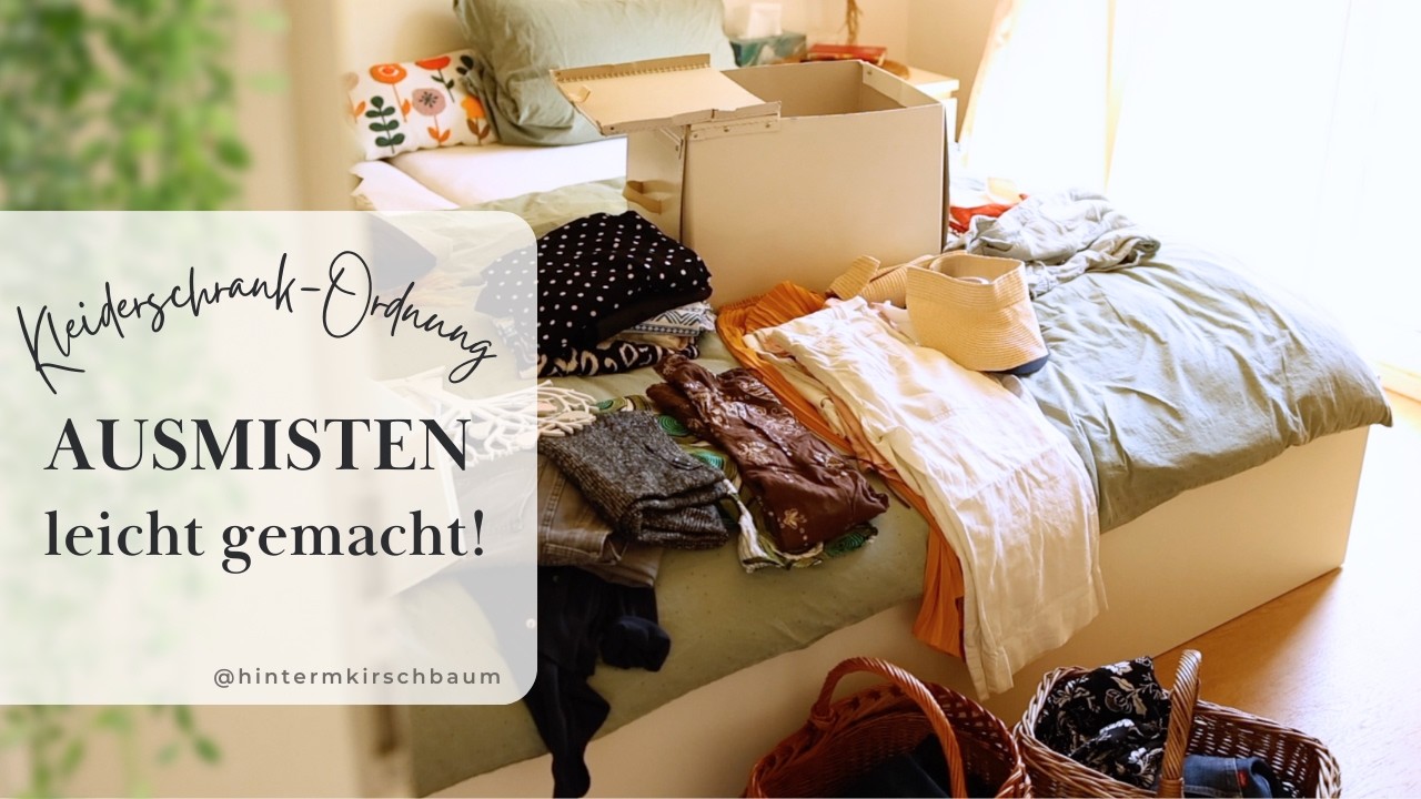 5 praktische Methoden, mit denen ich 70 % meines KLEIDERSCHRANKS ausgemistet habe 🌿