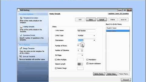 OMR Software - Make Entity in OMR Sheet using OMR Software