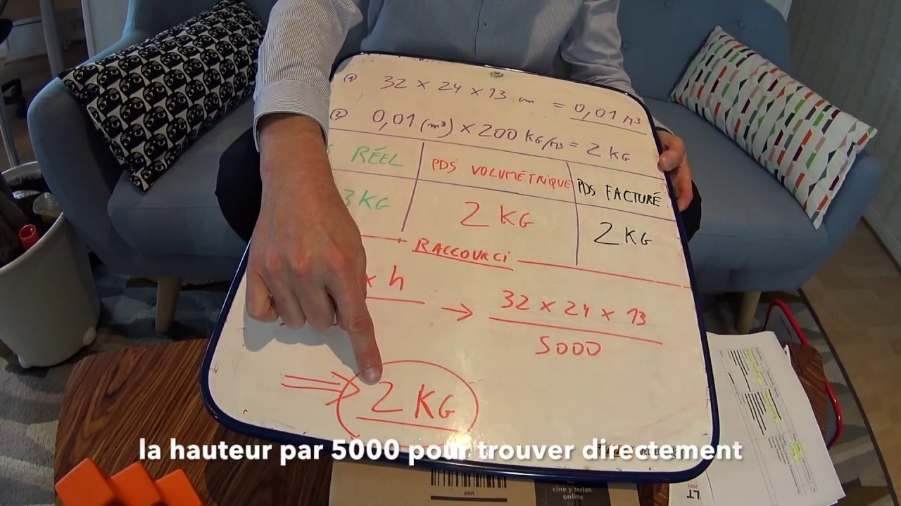 Le poids volumétrique dans le transport