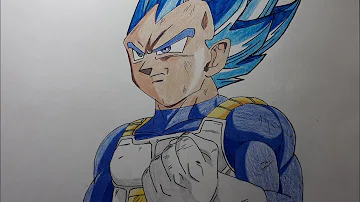 How To Draw Vegeta Ssj Blue Evolution Step By Step Tutorial تحميل Download Mp4 Mp3