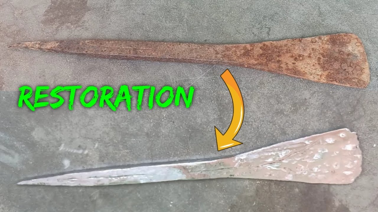 Old Rusty Handmade SWORD Restoration at Home