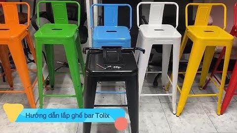 Hướng Dẫn Lắp Ghế Bar Tolix #ghebar #ghenhahang #huongdan #home #furniture