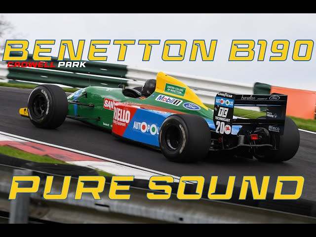 1990 Benetton B190 V8 F1 - Pure Sound! at Cadwell Park Modified