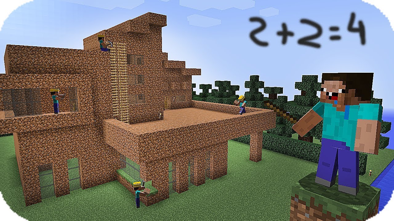 NOOB CONTRATA LOS MEJORES TRABAJADORES DE MINECRAFT PARA CONSTRUIR UNA CASA risas travel