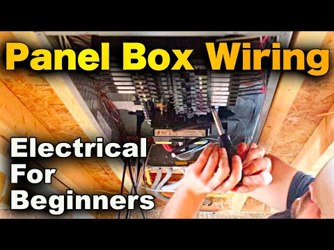 How To Wire A Main Electrical Panel - Start To Finish! NEATLY And VERY
