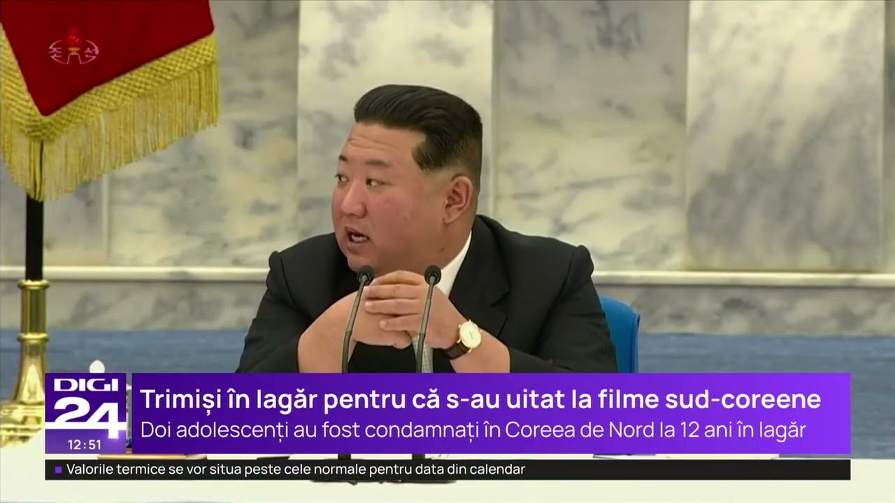 Imagini rare din Coreea de Nord. Doi copii au fost condamnați public la 12 ani în lagăr