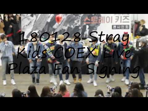 How to pronounce 180128 Stray Kids COEX Live Plaza Fan Signing in English?